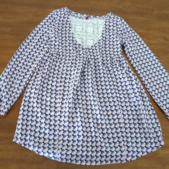 Tucker + Tate girls long sleeve cotton pattern dress size 5 EUC - Picture 9 of 10